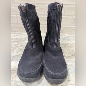 Lands’ End Winter Boots Black Quilted Women’s Size 5.5